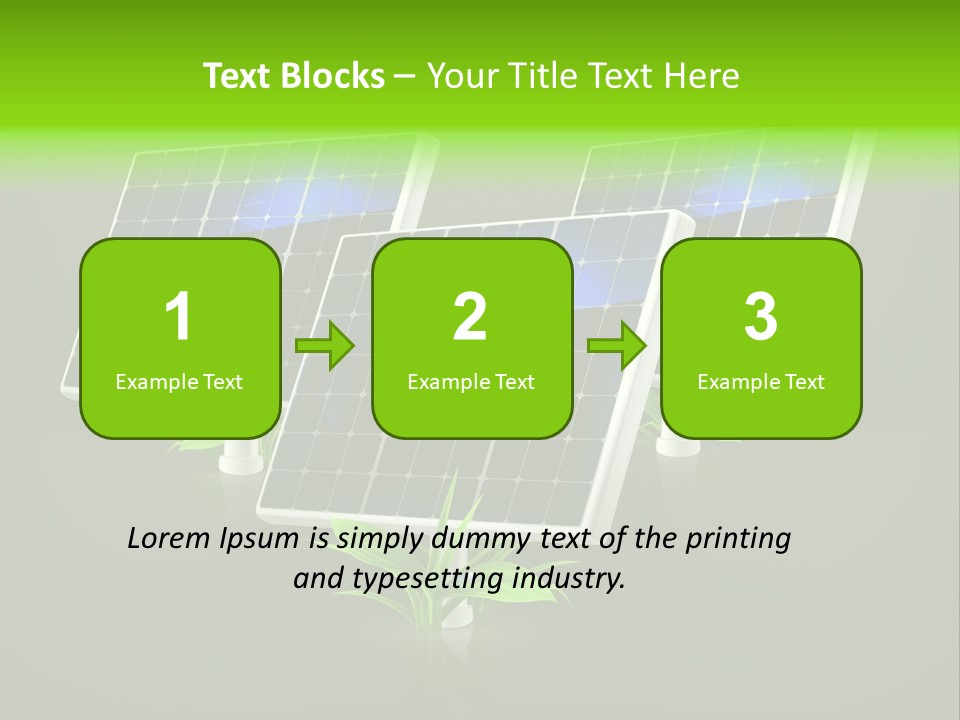 Leaf Solar Volt PowerPoint Template