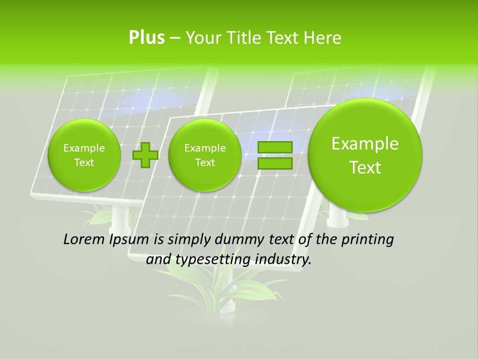 Leaf Solar Volt PowerPoint Template