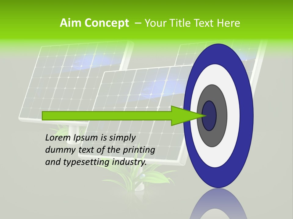 Leaf Solar Volt PowerPoint Template