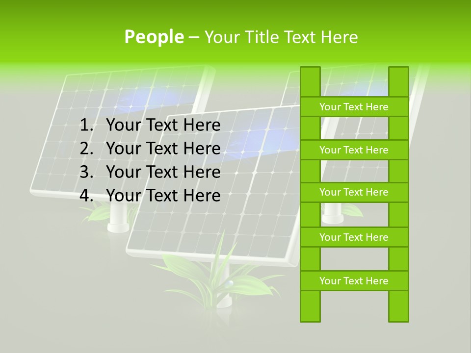Leaf Solar Volt PowerPoint Template
