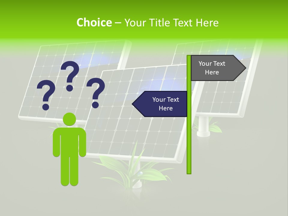Leaf Solar Volt PowerPoint Template