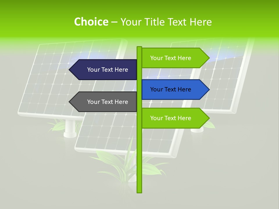 Leaf Solar Volt PowerPoint Template