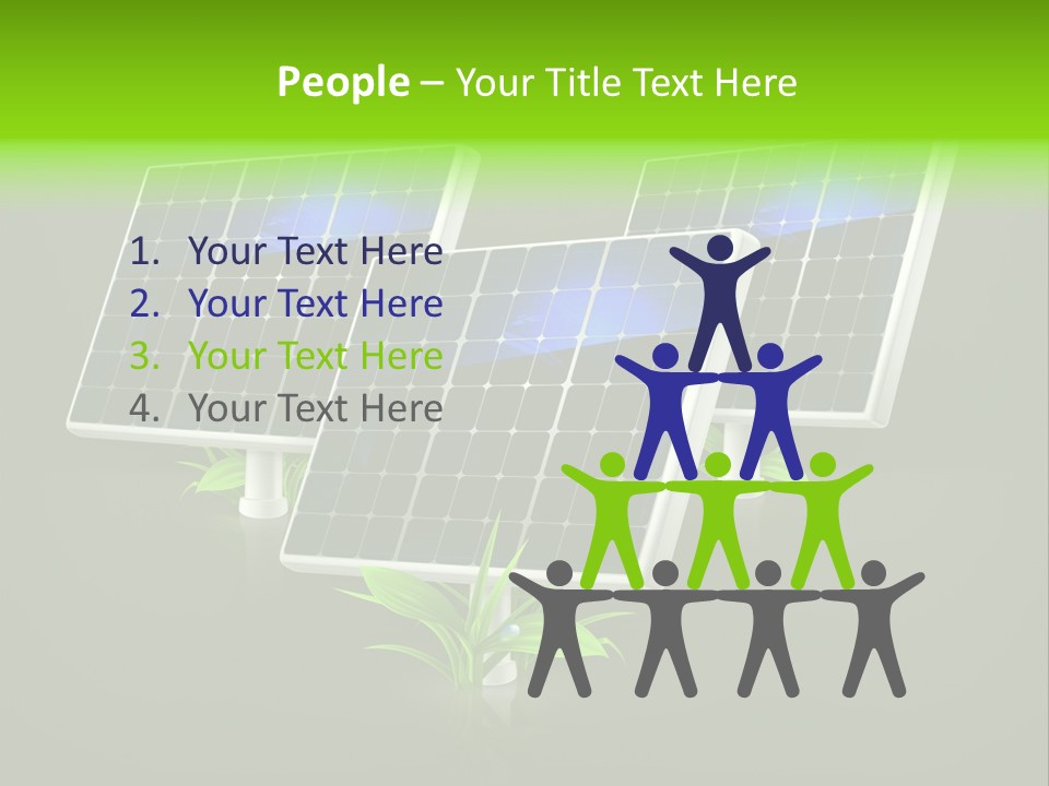 Leaf Solar Volt PowerPoint Template
