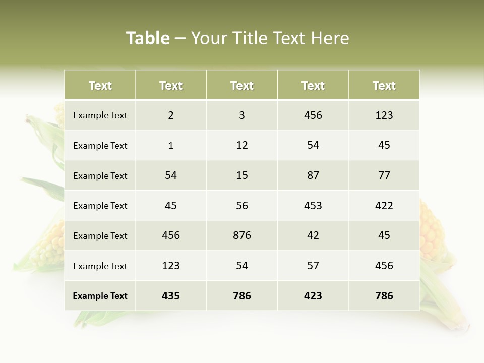 Grain Wet Nutrition PowerPoint Template