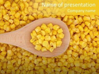 Sweetcorn Utensil Maize PowerPoint Template