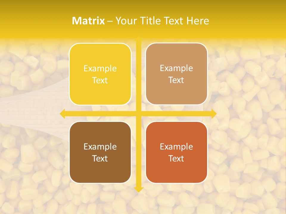 Sweetcorn Utensil Maize PowerPoint Template