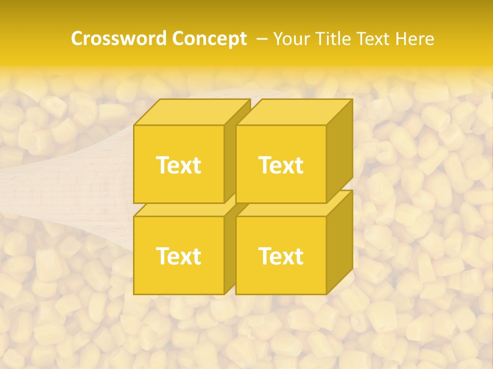Sweetcorn Utensil Maize PowerPoint Template