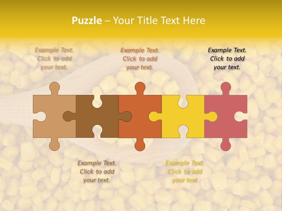 Sweetcorn Utensil Maize PowerPoint Template