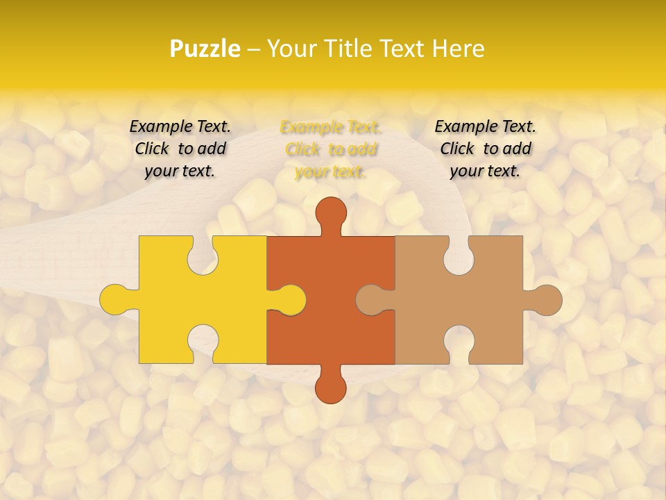 Sweetcorn Utensil Maize PowerPoint Template