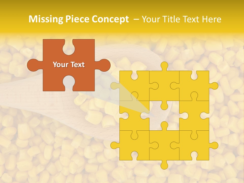 Sweetcorn Utensil Maize PowerPoint Template