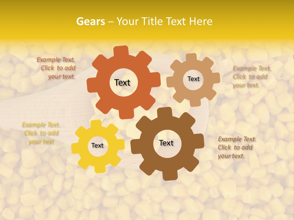 Sweetcorn Utensil Maize PowerPoint Template