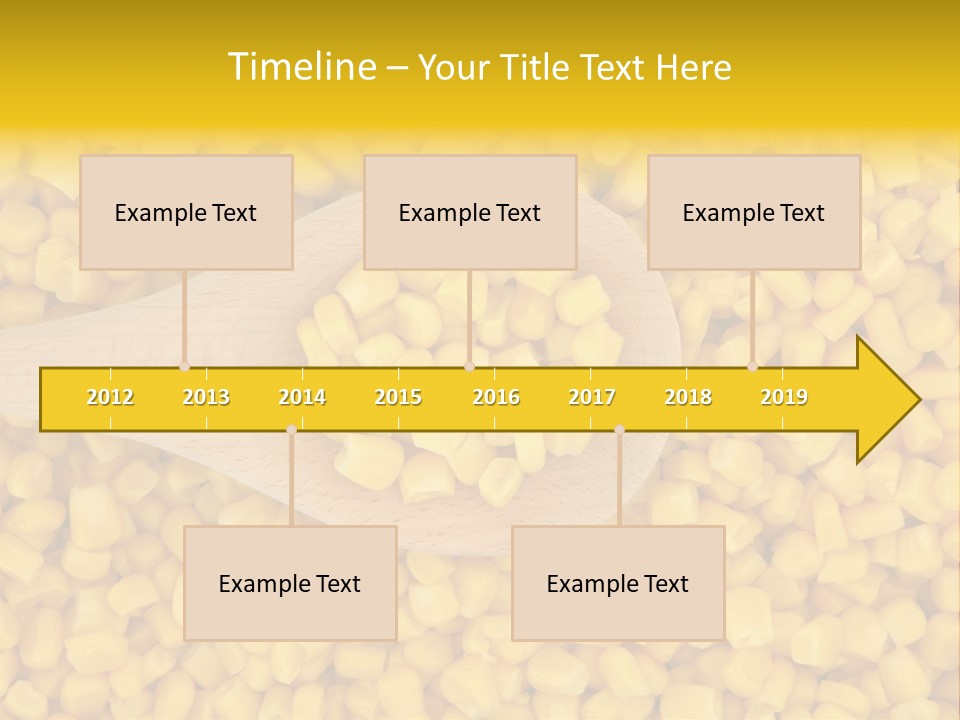 Sweetcorn Utensil Maize PowerPoint Template