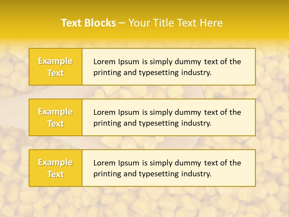 Sweetcorn Utensil Maize PowerPoint Template