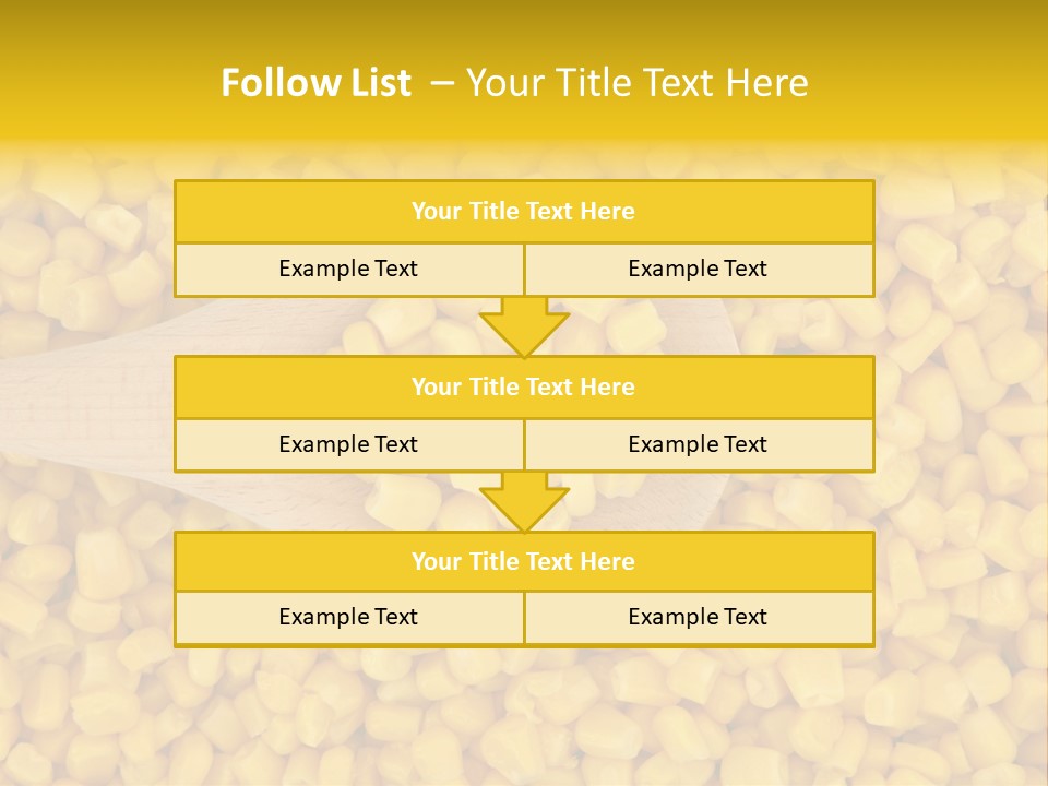 Sweetcorn Utensil Maize PowerPoint Template