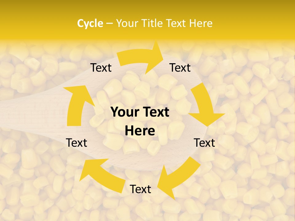 Sweetcorn Utensil Maize PowerPoint Template