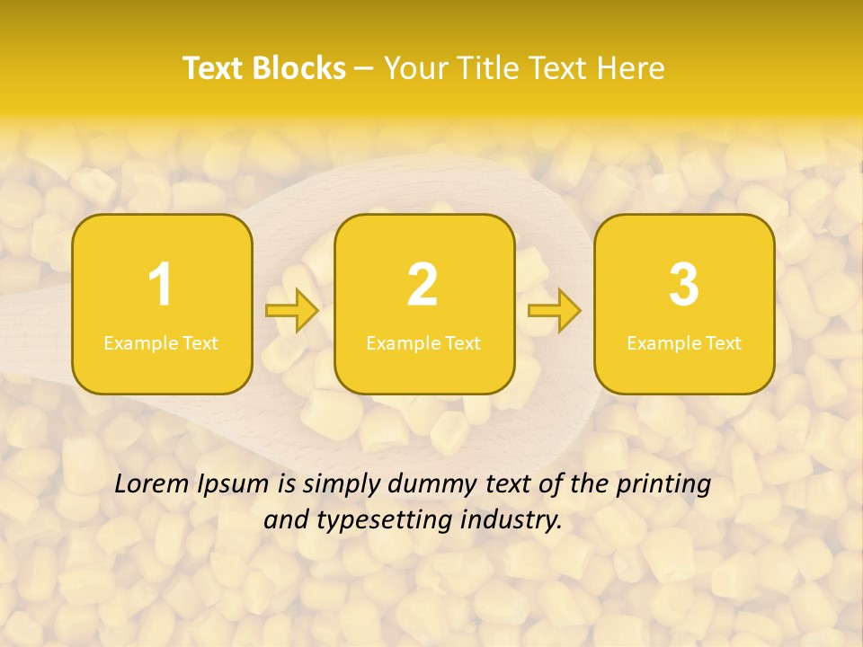 Sweetcorn Utensil Maize PowerPoint Template