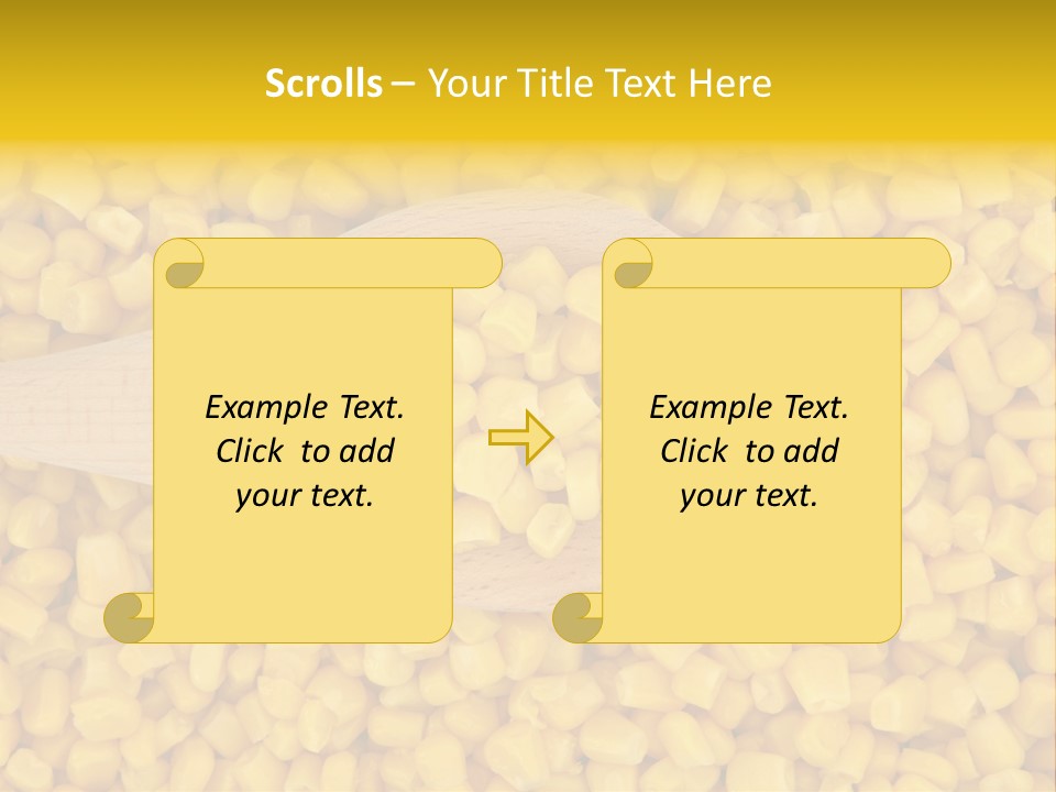 Sweetcorn Utensil Maize PowerPoint Template
