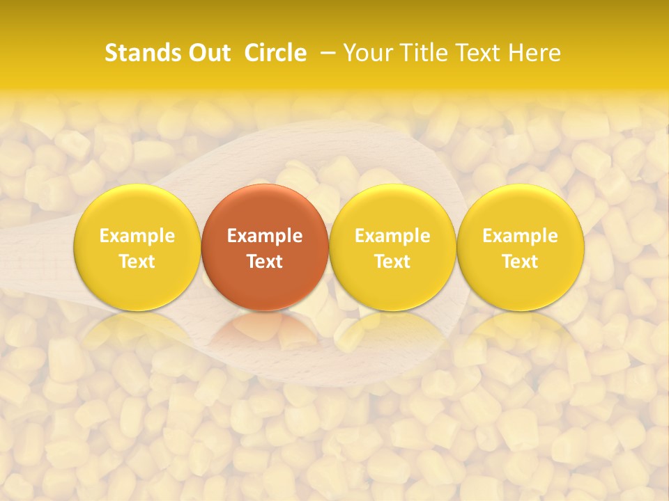 Sweetcorn Utensil Maize PowerPoint Template