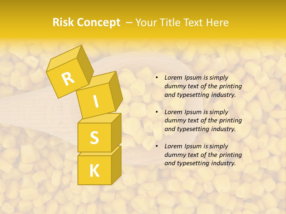 Sweetcorn Utensil Maize PowerPoint Template