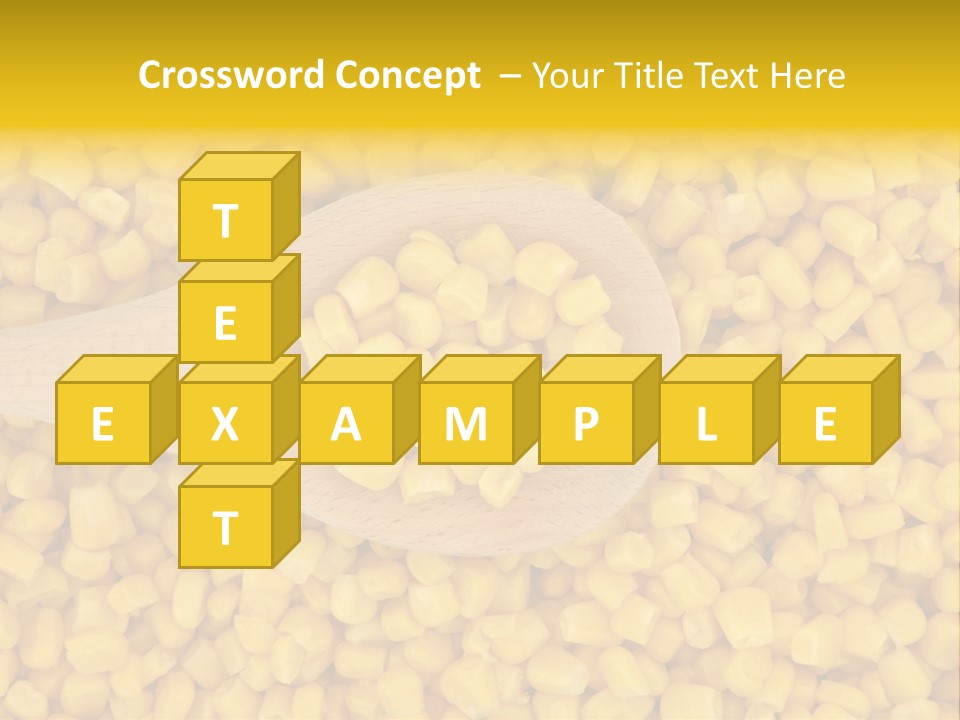 Sweetcorn Utensil Maize PowerPoint Template