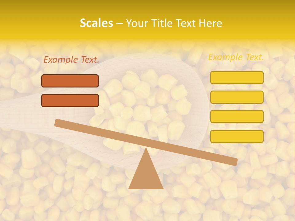 Sweetcorn Utensil Maize PowerPoint Template