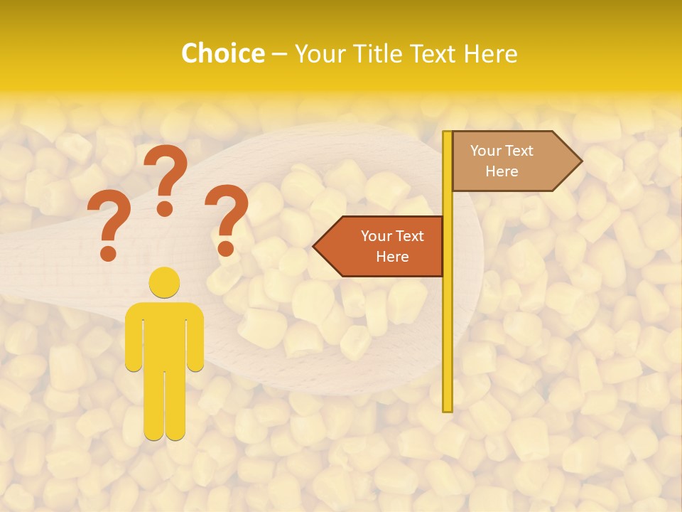 Sweetcorn Utensil Maize PowerPoint Template