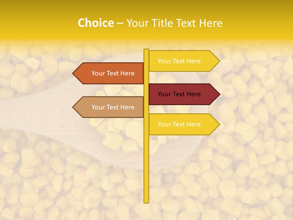 Sweetcorn Utensil Maize PowerPoint Template