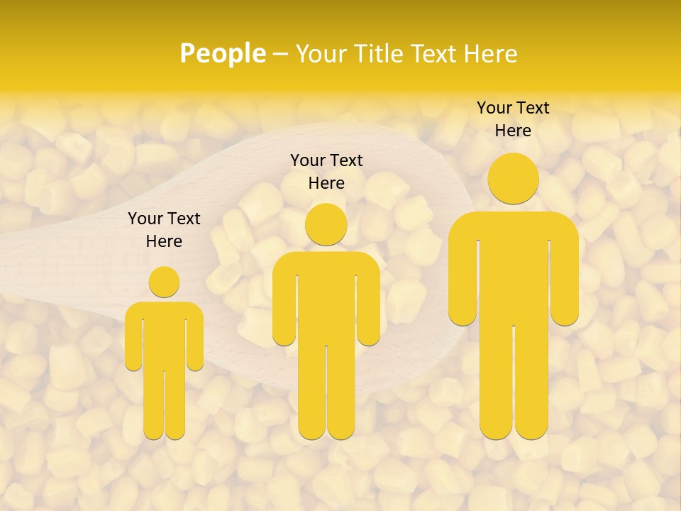 Sweetcorn Utensil Maize PowerPoint Template