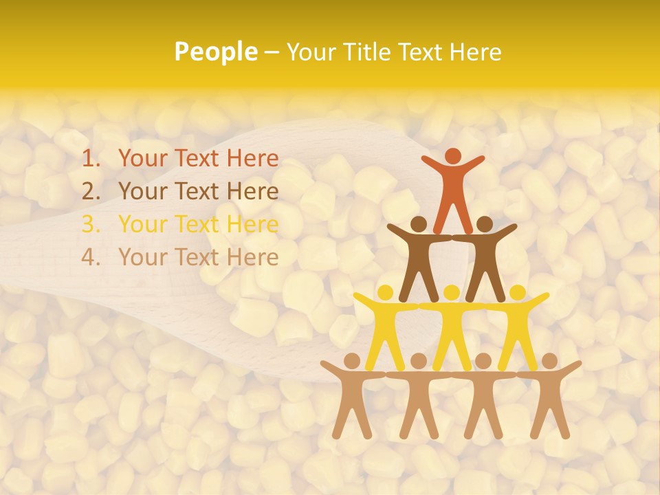 Sweetcorn Utensil Maize PowerPoint Template
