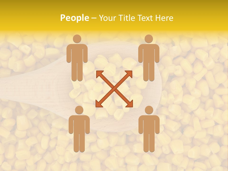 Sweetcorn Utensil Maize PowerPoint Template