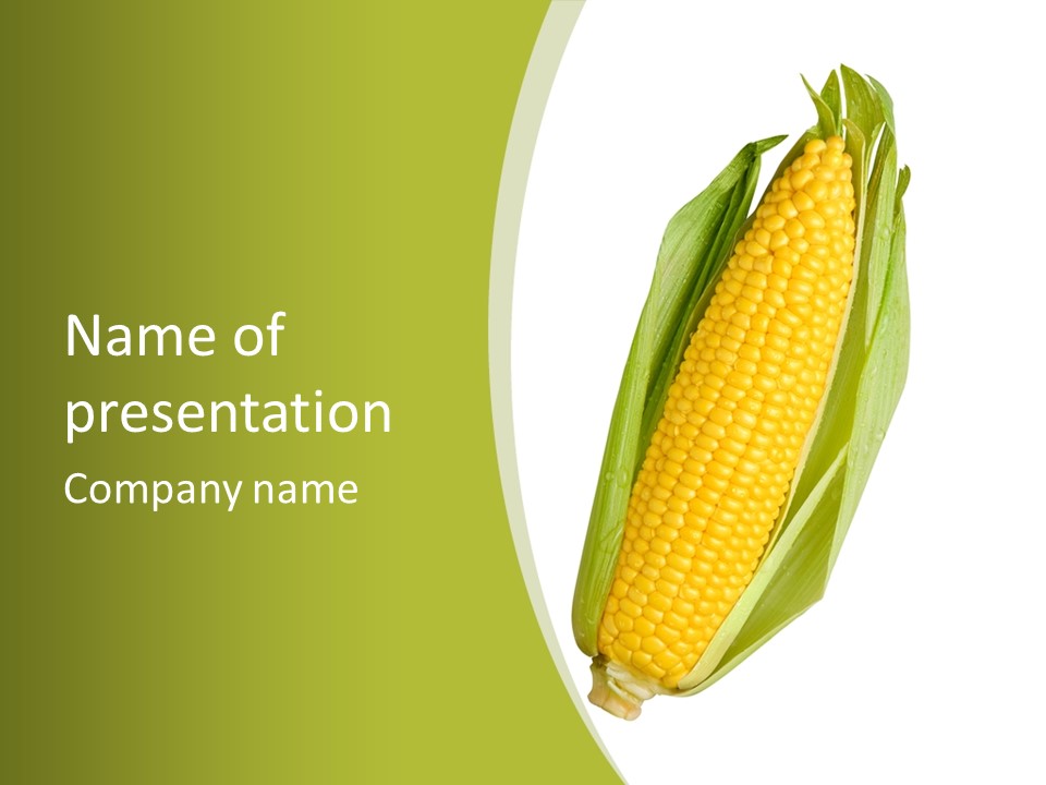 Kernels Ingredient Nutrition PowerPoint Template