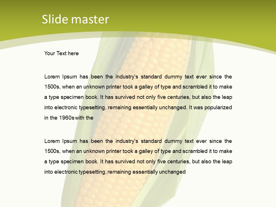 Kernels Ingredient Nutrition PowerPoint Template