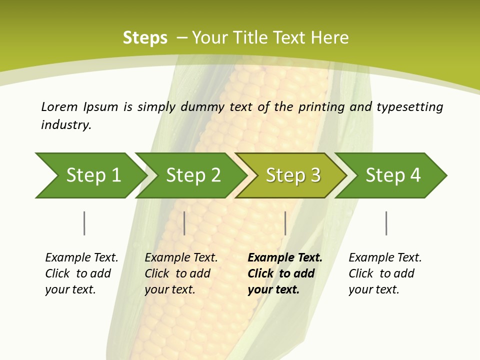 Kernels Ingredient Nutrition PowerPoint Template