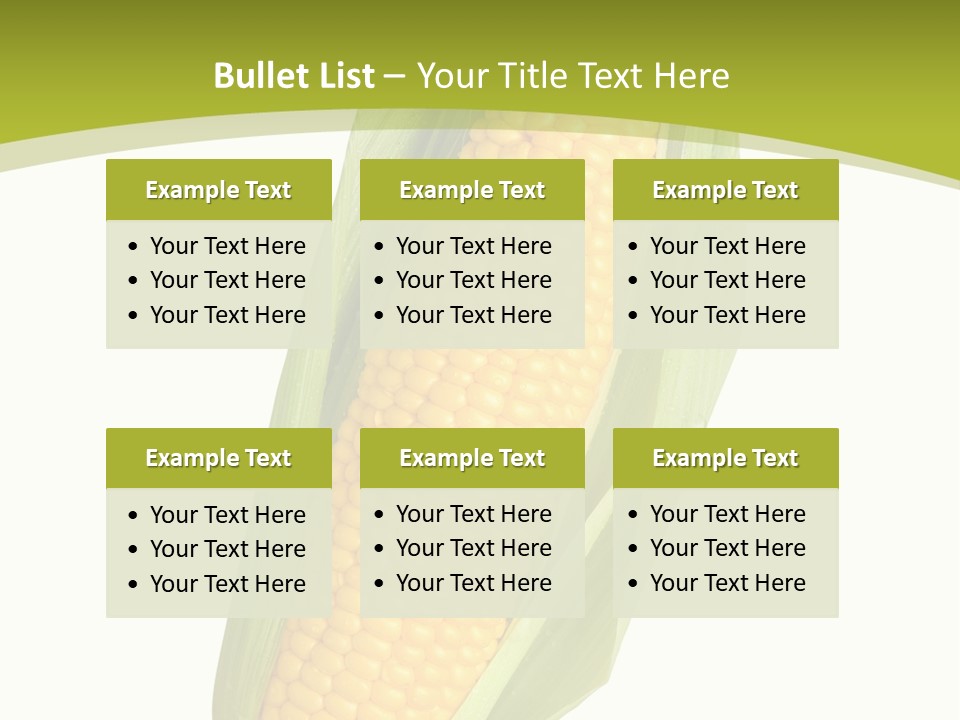 Kernels Ingredient Nutrition PowerPoint Template