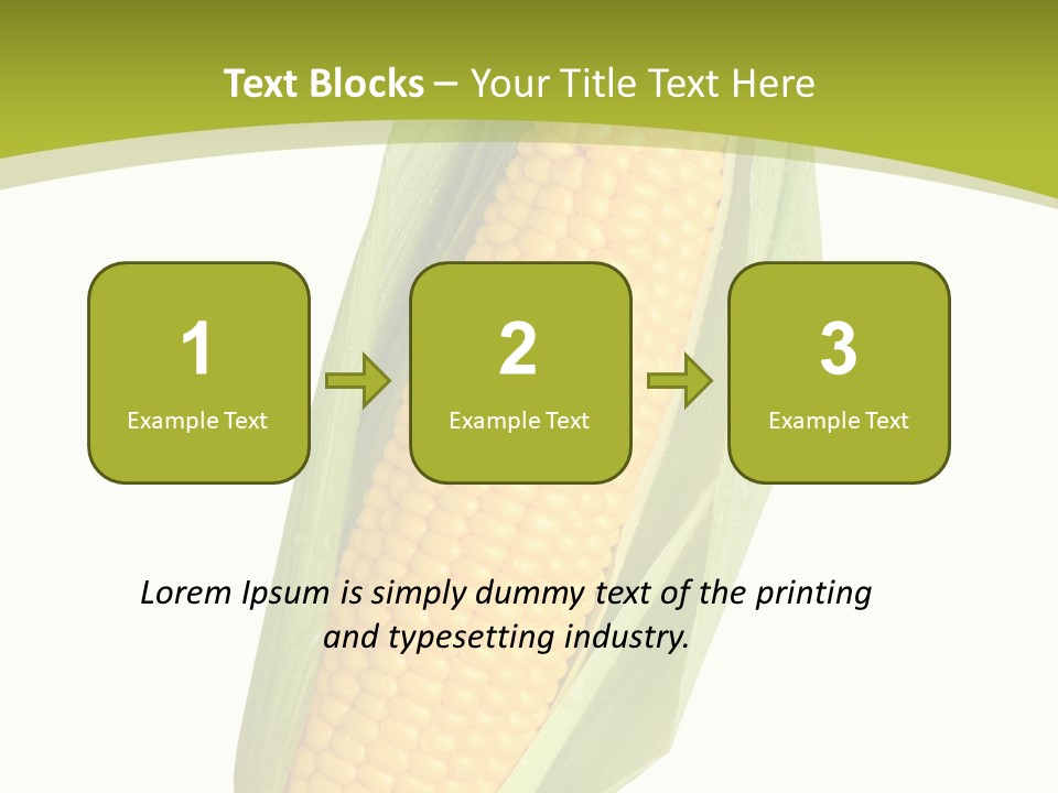 Kernels Ingredient Nutrition PowerPoint Template