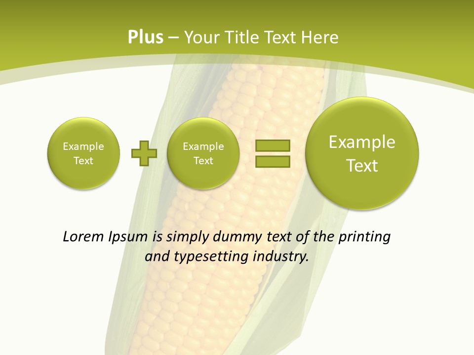 Kernels Ingredient Nutrition PowerPoint Template
