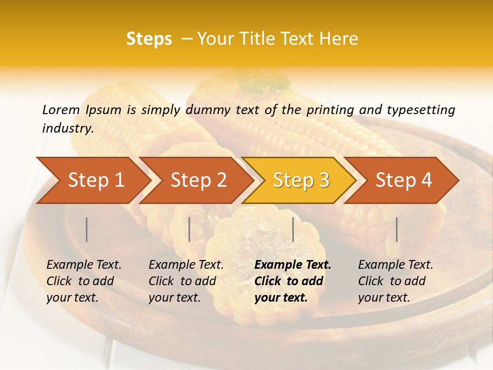 Cob Food Accompaniment PowerPoint Template