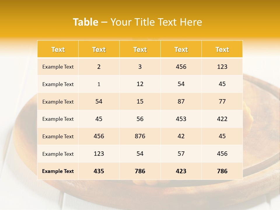 Cob Food Accompaniment PowerPoint Template