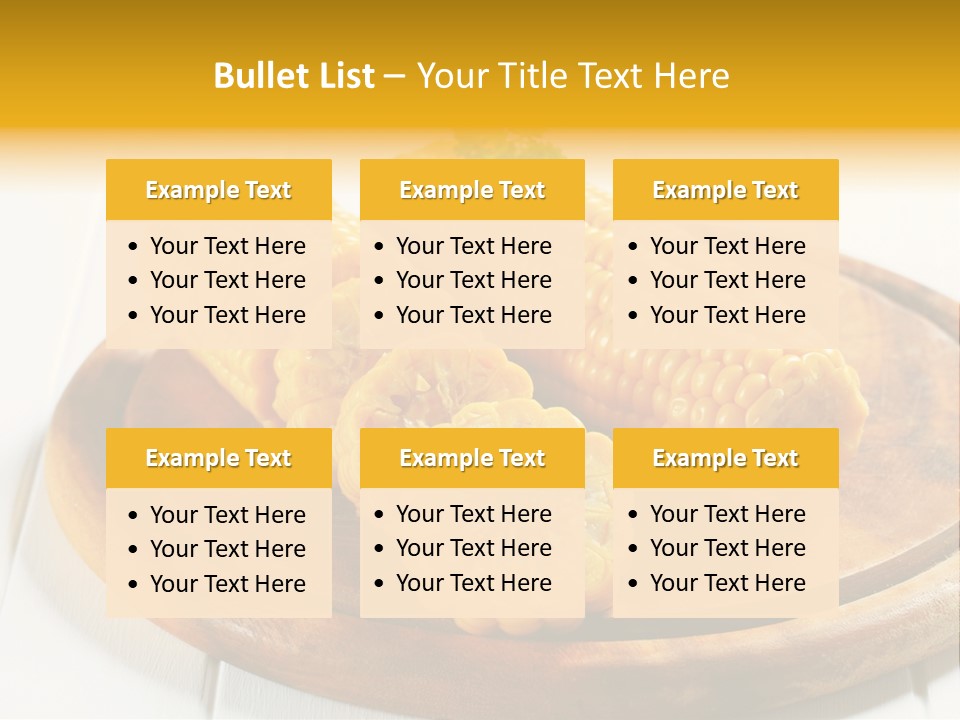 Cob Food Accompaniment PowerPoint Template