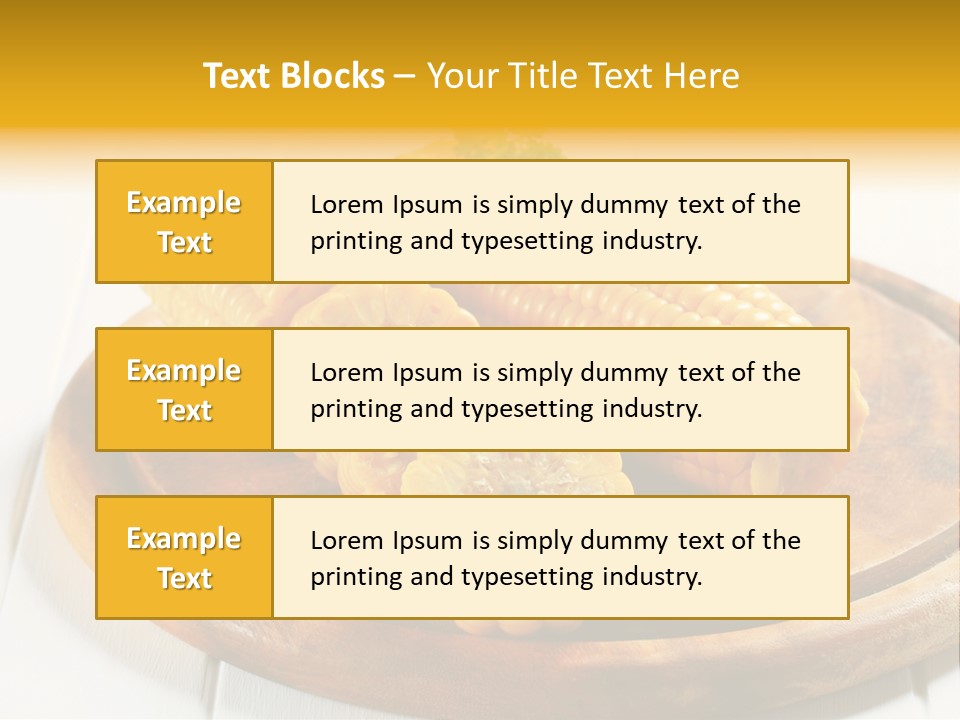 Cob Food Accompaniment PowerPoint Template
