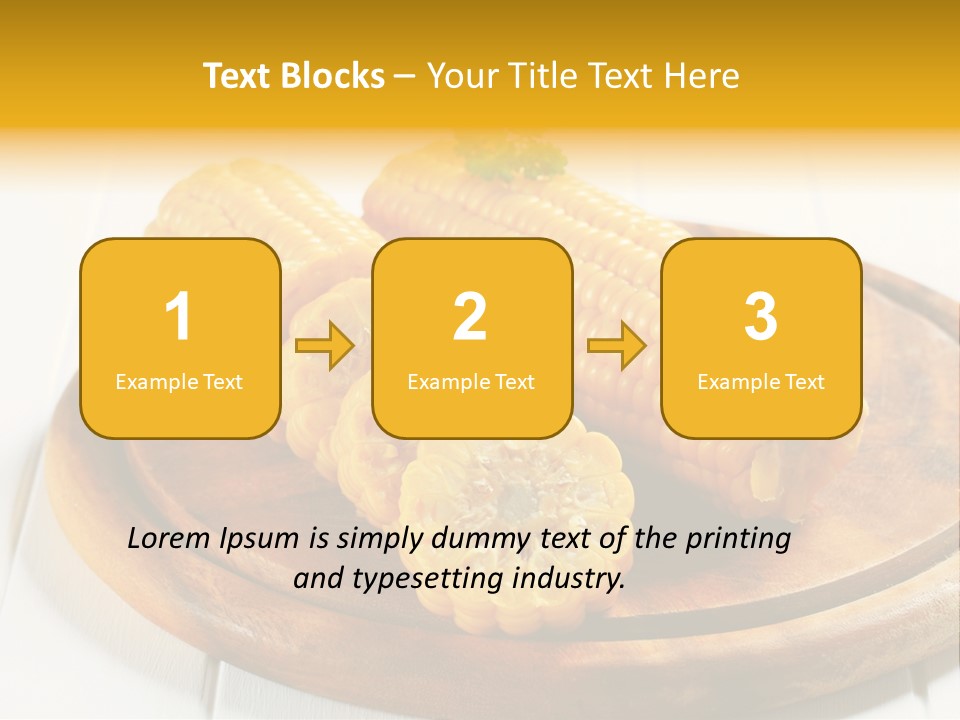 Cob Food Accompaniment PowerPoint Template