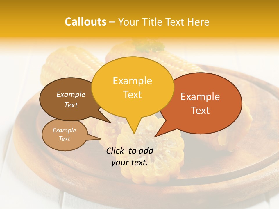 Cob Food Accompaniment PowerPoint Template