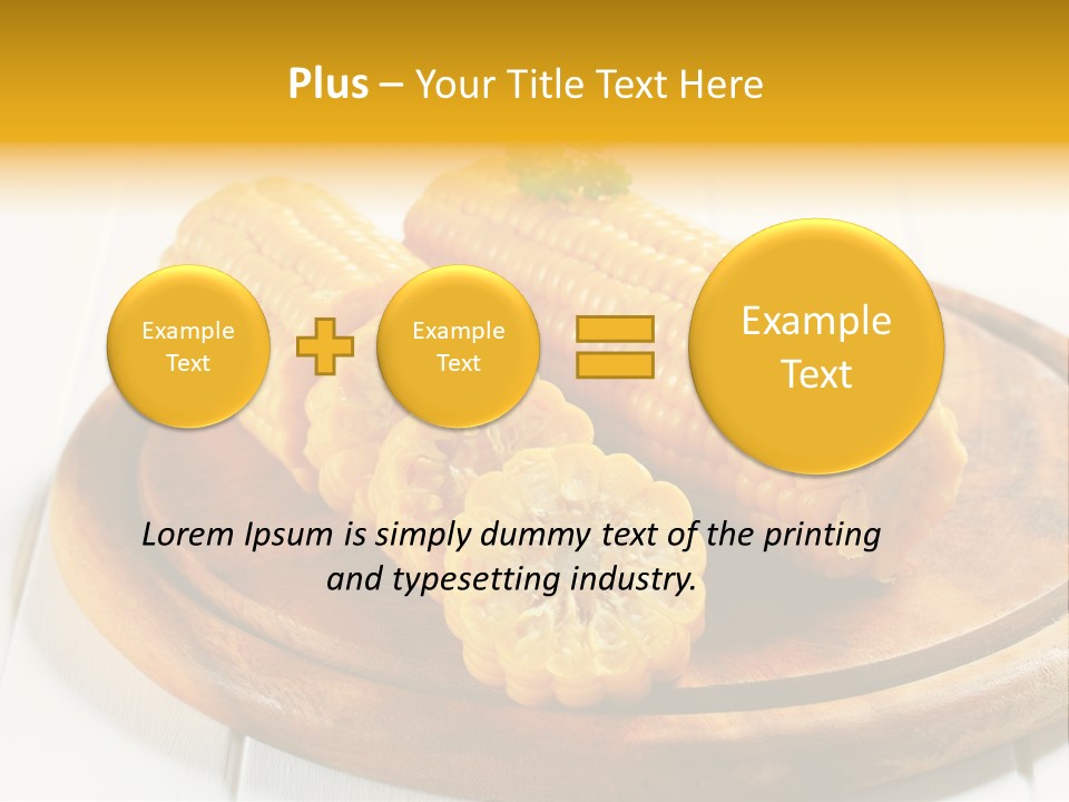 Cob Food Accompaniment PowerPoint Template