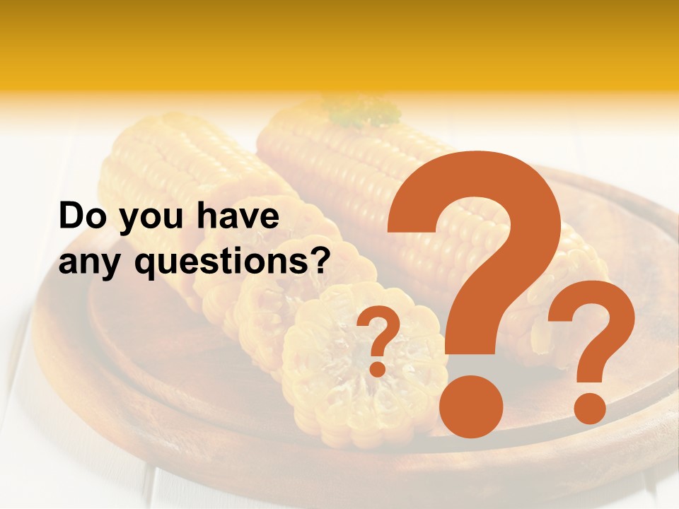 Cob Food Accompaniment PowerPoint Template