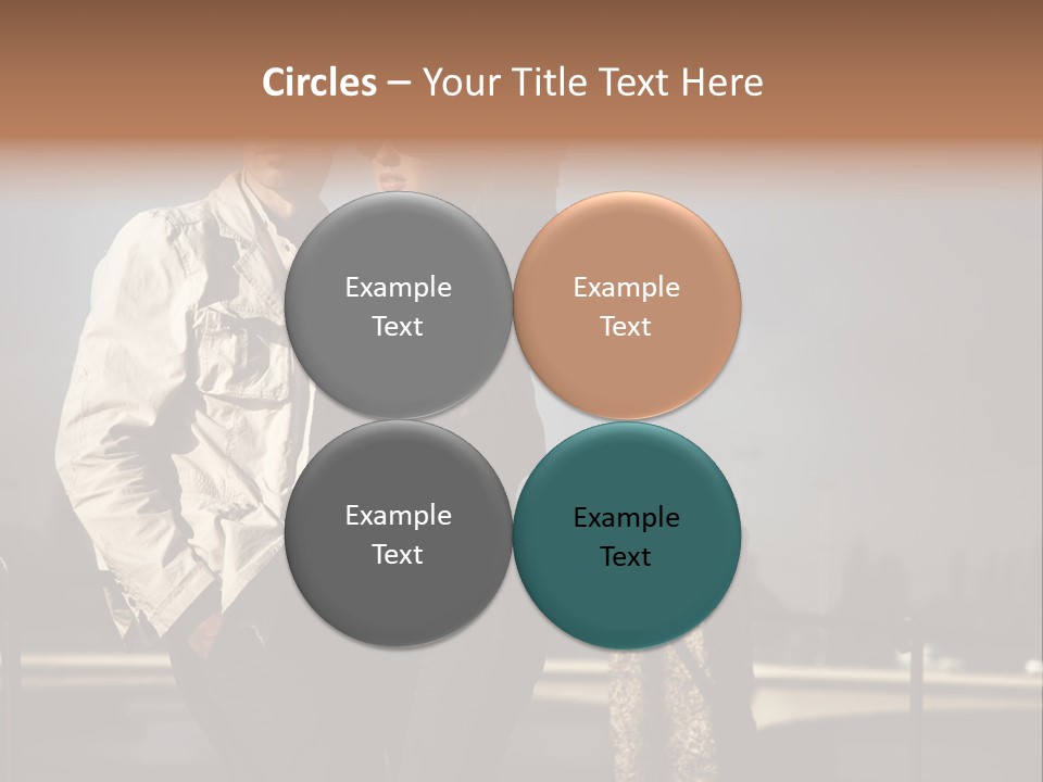 Hugging Pretty Embrace PowerPoint Template