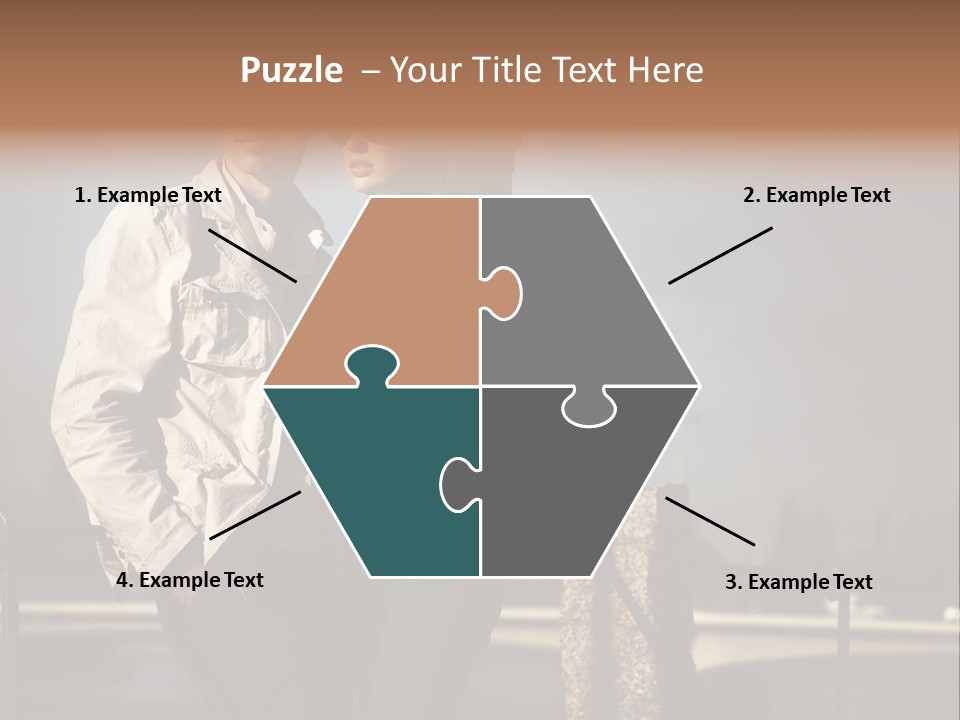 Hugging Pretty Embrace PowerPoint Template