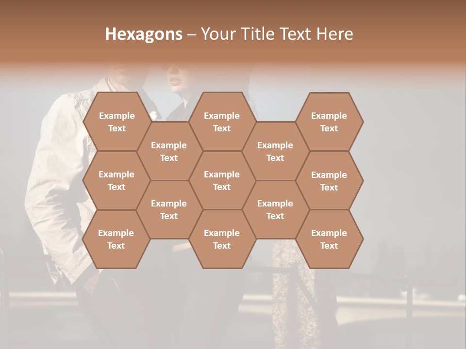 Hugging Pretty Embrace PowerPoint Template