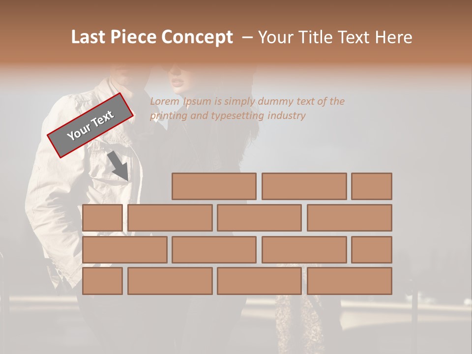 Hugging Pretty Embrace PowerPoint Template