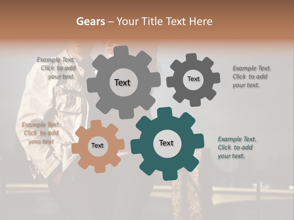 Hugging Pretty Embrace PowerPoint Template