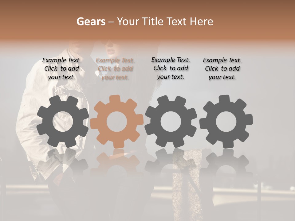 Hugging Pretty Embrace PowerPoint Template